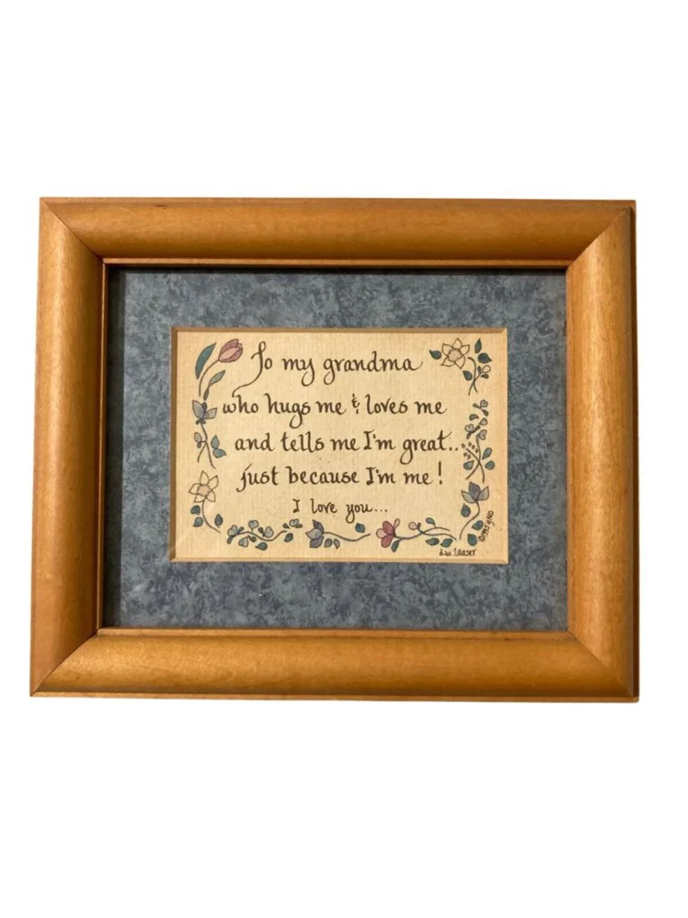 Vintage Framed Grandma Wall Art Country Cottage Core Decor Gallery Wall